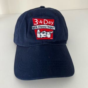 Y2K “3 A Day” Milk Cheese Yogurt Strapback baseball cap | hat